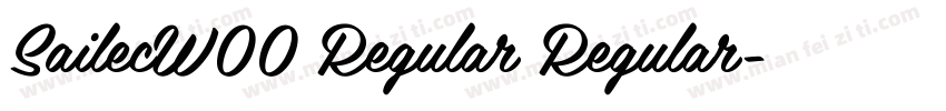 SailecW00 Regular Regular字体转换